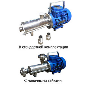 Насос пищевой винтовой из нержавейки TBMG1-30_SIC/SIC/VITON/SS316Т (все Бурун, кроме 6/4)
