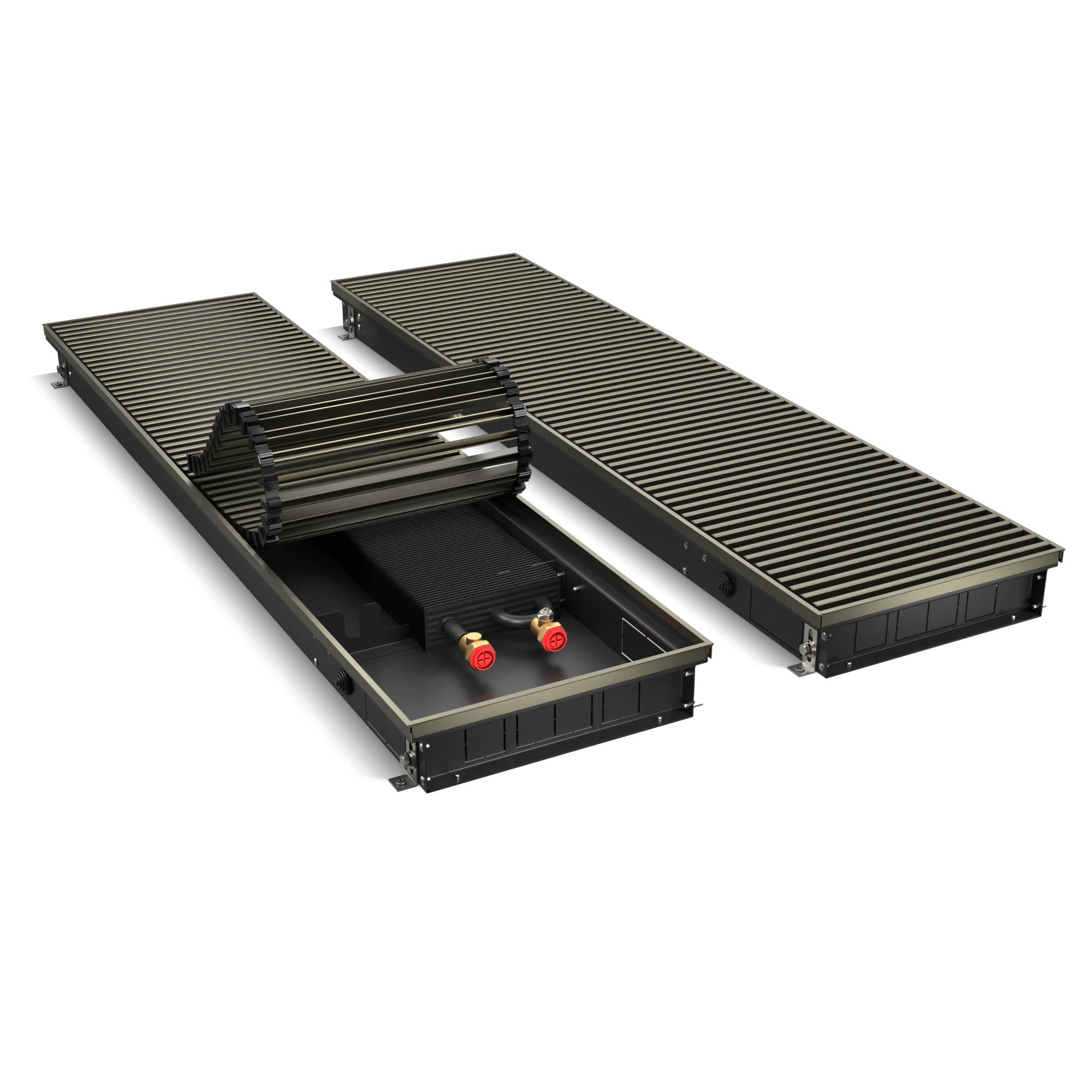 Конвектор внутрипольный Royal Thermo ATRIUM-75/300/2200-DG-U-DB
