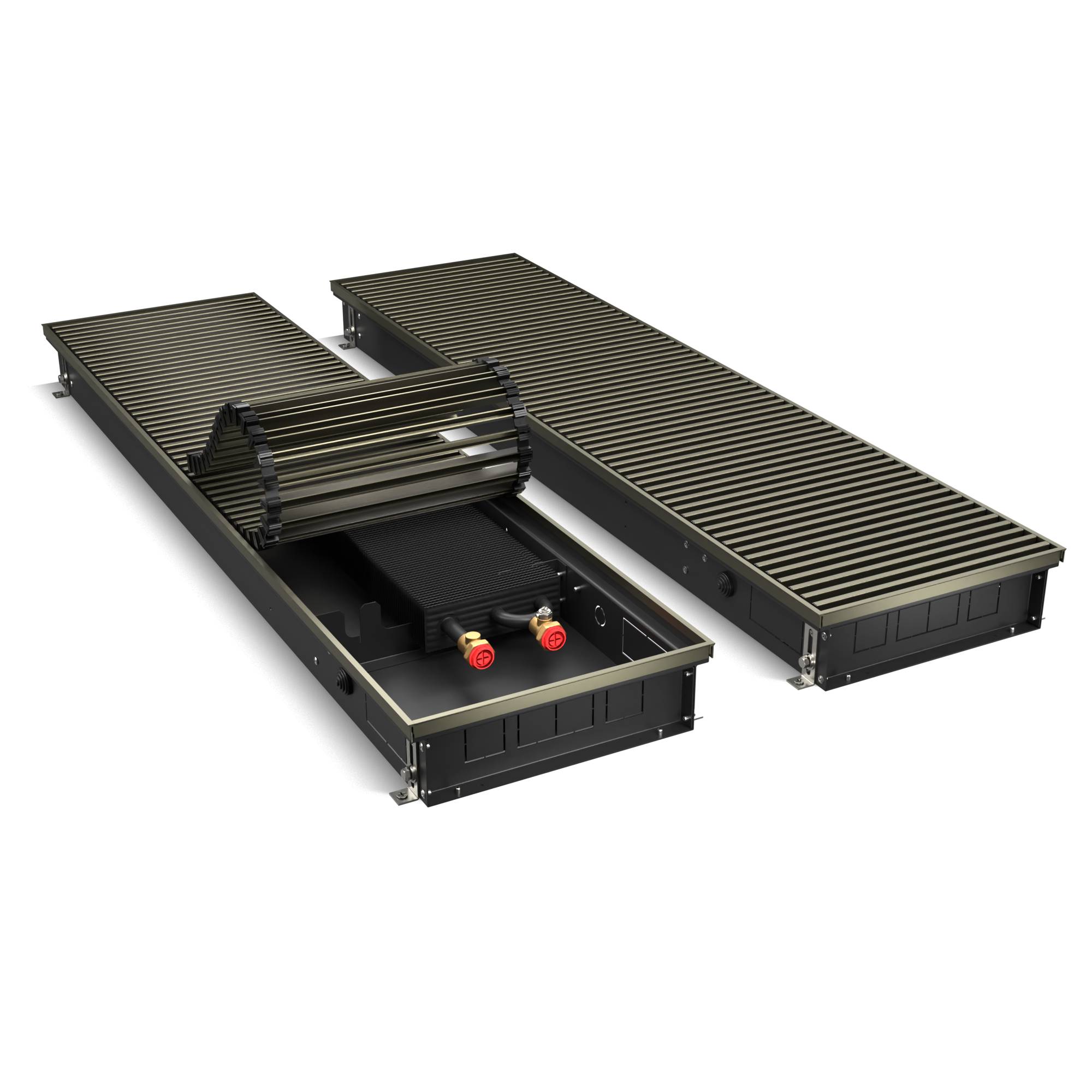 Конвектор внутрипольный Royal Thermo ATRIUM-90/300/2400-DG-U-DB
